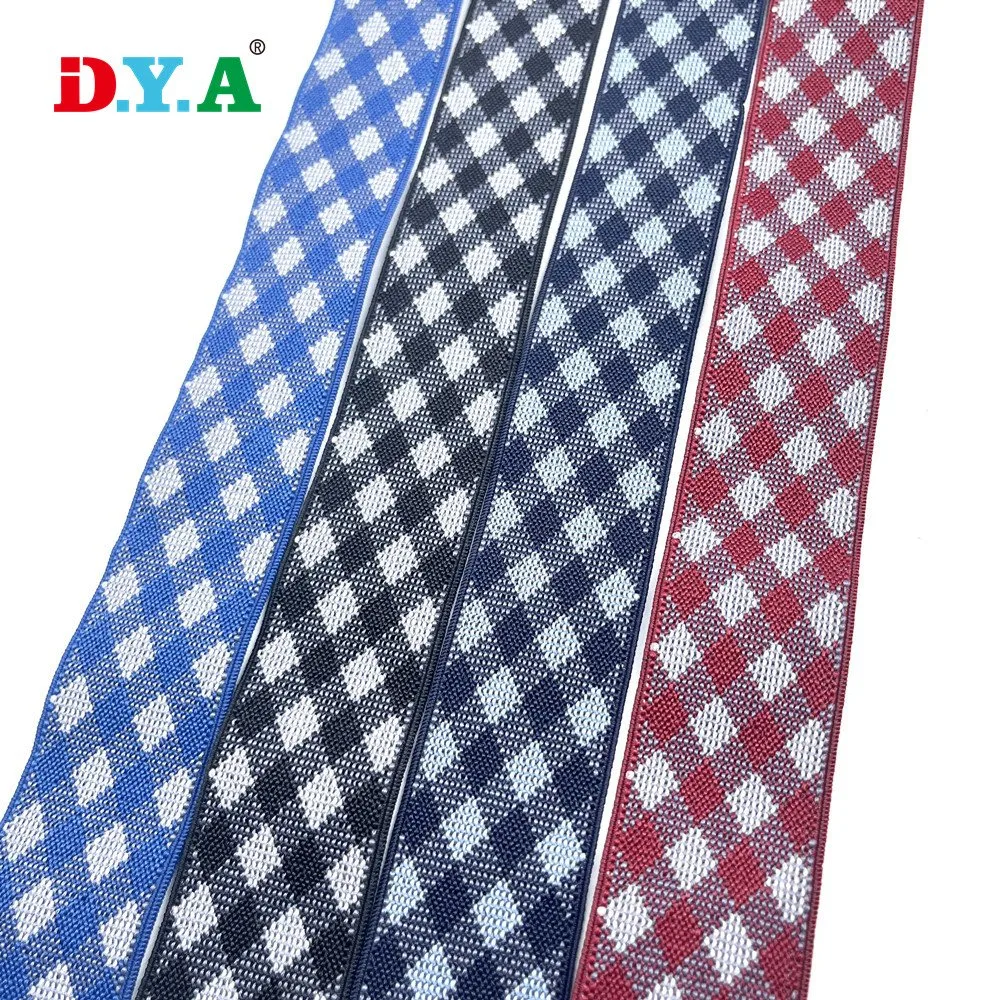 Polyester Jacquard Elastic Web Band Custom Colored Elastic Waistband for Skirt Clothes Belt