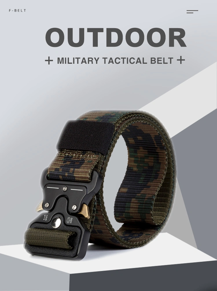 Tactical Belt 100% Nylon with Alloy Buckle Fast Release Design