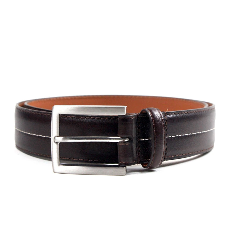 Fashion Accessories Feather Edage Genuine Leather Belt for Male