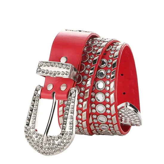 Cinto feminino luxo com strass cintura cheia de diamantes